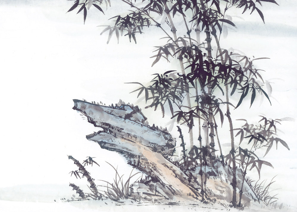 竹子水墨画图片素材,水墨画,中国画,中国艺术,绘画艺术,国画,装饰画