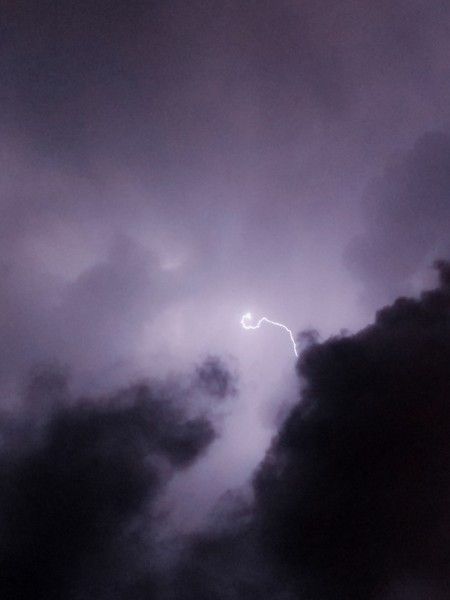 恐怖震撼的雷电风景图片