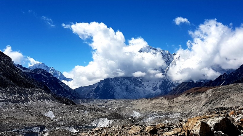 西藏神秘巍峨的珠穆朗玛峰自然风景图片