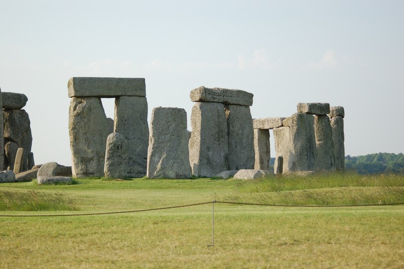 英国神秘的巨石阵自然风景图片