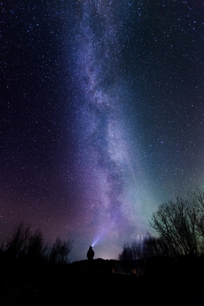 闪亮耀眼的星空风景图片