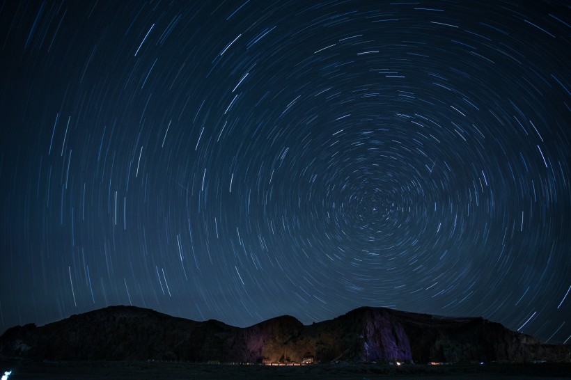 闪亮耀眼的星空风景图片