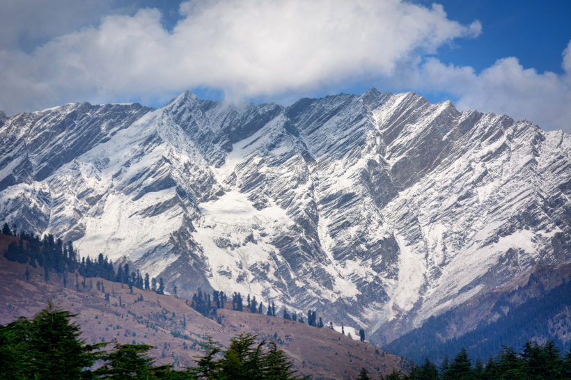 巍峨秀丽的雪山图片